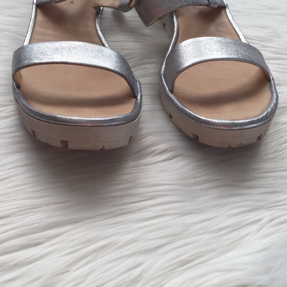 The Flexx Sun Tan Platform Sandals 11 Silver - Picture 5 of 15